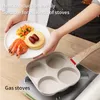 Pans Non-Stick Egg Frying Pan Burger Maker 4-Hole Pancake Omelet Ham Breakfast For Gas Stove & Induction Cookware