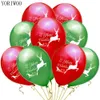 Outros suprimentos para festas de eventos YORIWOO 10pcs Natal Deer Balloon Confetti Balões de ar Feliz Natal Decorações para casa Baloons Festa de aniversário Xmas 230928