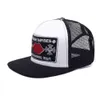 Chromees Hat Baseball Men Caps Letras Hat cromadas Bordado de flores cruzadas Hombres de corazón masculino Hip Hop Viajes Viajes azules Black 7286