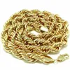 Collana a catena in oro 18 carati Collana a catena lunga 90 cm di spessore 10 mm in metallo244K