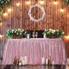 テーブルスカートイベントフェスティバルパーティーテーブルフラッシュ装飾装飾スカートスカート布のスパンコール長方形の誕生日結婚式のアクセサリー