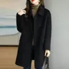 Women's Wool Blends Autumn Winter Woolen Coat For Women Thickening Korean Fashion Warm Blazers Jackets Clothing 230928