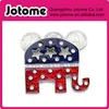 Grand Old Party GOP Symbol Patriotic Elephant Brooch Pin246J