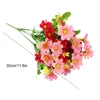 Decorative Flowers Faux Artificial Silk Daisy Garden Wedding Party Home Decor DIY Bouquet 2pcs For Decoration Hochzeit