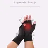 Five Fingers Gloves Indoor Compression Arthritis Sports Copper Fiber Health Care Half Finger Glove Fit Carpal Tunnel Joint Pain Wo302E