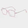 Lunettes de soleil Cadres Lunettes carrées Cadre 8199 Femme Hommes Rétro Myopie Optique Métal Anti Blue Ray Lentilles Lunettes Oculos