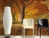 Tapety niestandardowe malowidła ścienne 3D Autumn Forest Olej malarstwo Papel de parede el restauracja bar salonu sofa