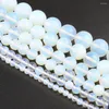 Perlen Natürliche Edelsteine Opal Runde Lose Männer Und Frauen Schmuck Machen DIY Halskette Armband Zubehör