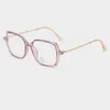 Lunettes de soleil Cadres Lunettes carrées Cadre 8199 Femme Hommes Rétro Myopie Optique Métal Anti Blue Ray Lentilles Lunettes Oculos