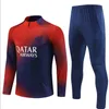 22 23 PSGS MBAPPE SOCCER JERSEY TRACKSUT 21 22 23 Classic Style Adult Kids Football långa ärmar överlevnad Paris Training set utomhus jogging sportkläder