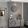 Zegary ścienne duże 3D Nordic Swingable Art zegar nowoczesny projekt domowy salon cichy dekoracja wisząca horolog
