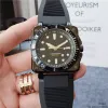 2023 new black blue military sports mens watch Top luxury brand quartz watches rubber band designer luxury calendar men wristwatches Montre de luxe