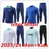 Fãs 2023/24 milão TREINO LAUTARO chandal futbol terno de treinamento de futebol 23 24 inter Masculino KIDS camiseta DE FOOT