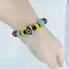 سوار سوار الرمل الأرجواني الطبيعي Cinnabar Beads DIY إكسسوارات نقل المجوهرات للرجال والنساء