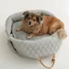 犬のキャリアポータブルプレーンペットバッグ屋外の贅沢と多機能のための防水巣ハンドバッグ