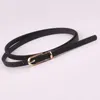 Belts 1PCS Adjustable Women Belt Faux Leather Thin Candy Color Skinny Waist Casual DIY Dress Decorative Waistband