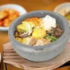 Miski Stone Bowl Stoare Dolsot Pot Dyskoł Ramen Bibimbap Korean Kitchenware Casserole Gulasz Gulasz gotowanie