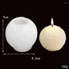 Bakning Mögel Rose Ball Candle DIY Formdekoration Handgjorda doft Vax Silikonform A183