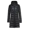 Designer Women Down Down Puffer Jacket Capfeties compridos capuz de inverno Parkas casacos moda P Letter à prova de vento