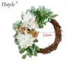 Flores decorativas grinalda de flores artificiais porta da frente diy piso jardim escritório decoração casamento fzh334 folhas buxo parede casa verde