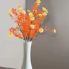 Flores decorativas 1 pc queda artificial ao ar livre plástico falso arbustos para outono arranjo floral cestas de suspensão casa