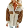 Dameswolmix, casual losse pasvorm, knoop met zakken, comfortabele en veelzijdige oversized jas, drop 230928