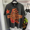 ヘルスターデザイナーシャツTシャツグラフィックティーティー服ヒップスターヴィンテージファブリックストリートグラフィティスタイルクラッキング幾何学パターン高重量