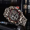 New top luxury men's watch quartz chronograph Swiss R men's ice out hip hop rubber strap sports men's watch199n