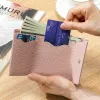 New Fashion Slim Mini Wallet Lady Short Solid Women Wallets Money Bag Hasp Genuine Leather Small Trifold Coin Purse Card Holder