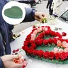 Schiume di fiori decorativi Schiuma floreale a forma di cuore tagliata per matrimoni artigianali fai-da-te