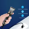 Clippers Trimmers Professioneller Haarschneider, wiederaufladbarer elektrischer Trimmer für Männer, Bart, Kinder, Friseurschneidemaschine, Haarschnitt, LED-Bildschirm, wasserdicht, 230928