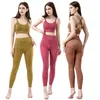 Etnik Giyim Afrika Moda Sıradan Spor Yoga Bisiklet Pantolon Set Seksi Sırtsız Strappy Camisole Sıkı Elastik Pantolon İki Parça 2023 XL