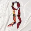 Belts 2023 Novely Summer Fashion Printing Dress Belt For Women 2M Lengthened Norrow Silk Neck Scarf Party Headband Hats Decoration