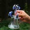 Waterpijp Dragon Glass Bong Uniek Dragon Claw-ontwerp Dab Rig Recycler Bongs Bubbler Inline Percolator Waterleidingen Dik glazen olieplatforms Tabak met 14 mm kom