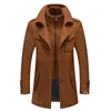 Men's Wool Blends Men Cashmere Trench Coats Winter Jackets Overcoats High Quality Male Business Casual 4 230928