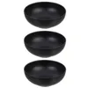 Dinnerware Sets 3 Pcs Black Frosted Small Bowl Mini Condiment Dishes Sauce Storage Bowls Japanese Rice Home Plastic Soup Kitchen Soy