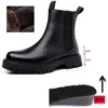 Botas 8cm homem altura bota inverno homens chelsea plataforma homens levantados salto alto 230928