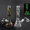 10.5inch Glass Beaker Bong Hookahs Heady Smoking Water Oil Rig Bubbler Grosso Downstem Perc Fumar Ash Catcher Shisha com 40mm Ball Oil Burner Pipe 1pcs