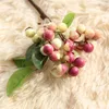 Dekorativa blommor 2st/Lot Multi Color 2023 Artificial Foam Berries plockar med blad för juldekoration.