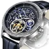 Zegarek na rękę Planet Tourbillon Mechanical Watch for Men Luksusowe zegarki ze stali nierdzewnej Automatyczne zegarki Man Business Casual Waterproof MA264N