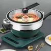 Casseroles Maifanshi Wok Pelle antiadhésive Ustensiles de cuisine Pot à soupe Multifonctionnel Micro Pression Poêle Double Usage De Gaz Pour Cuisinière À Induction