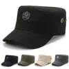 Berets Gqilyybz Men's Spring and Autumn-Shading Shading Hat Top Top Fashion Simple Short-Brimmed Military Outdire Leisure Cap