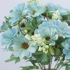 Dekorativa blommor 12 Head Small Daisy Simulation Bouquet Countryside Style Fresh Dutch Chrysanthemum Artificial Nordic Ins