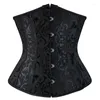 Bustiers & Corsets Sexy Corset Underbust Printing Slimming Belt Body Shaper Up Boned Overbust Waist Women Costumes Black Plus Size S-6XL