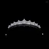 Hair Clips Bride Micro-inlaid Zircon Crown Wedding Headdress Dress Accessories HQ0404