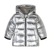 Down Coat Traje de algodón para niños chaqueta sin lavado estilo dibujos animados con apariencia brillante y atractiva 230928