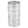 Baking Moulds Stainless Steel Perforated Tart Ring 5Pcs 5cm Cake Mousse DIY Round Rings For Dessert