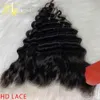 Lace S 13x4 13x6 Invisible HD Frontal Preplucked Human Hair 6x6 Clre with Baby Deep Wave 5x5 230928