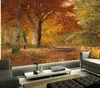 Tapety niestandardowe malowidła ścienne 3D Autumn Forest Olej malarstwo Papel de parede el restauracja bar salonu sofa