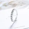 Pierścienie klastra moissanite Wedding Proase Sterling Silver VVS1 Diamond Half Etenity Pierścień dla kobiet 0,5ct 0,7ct 1ct